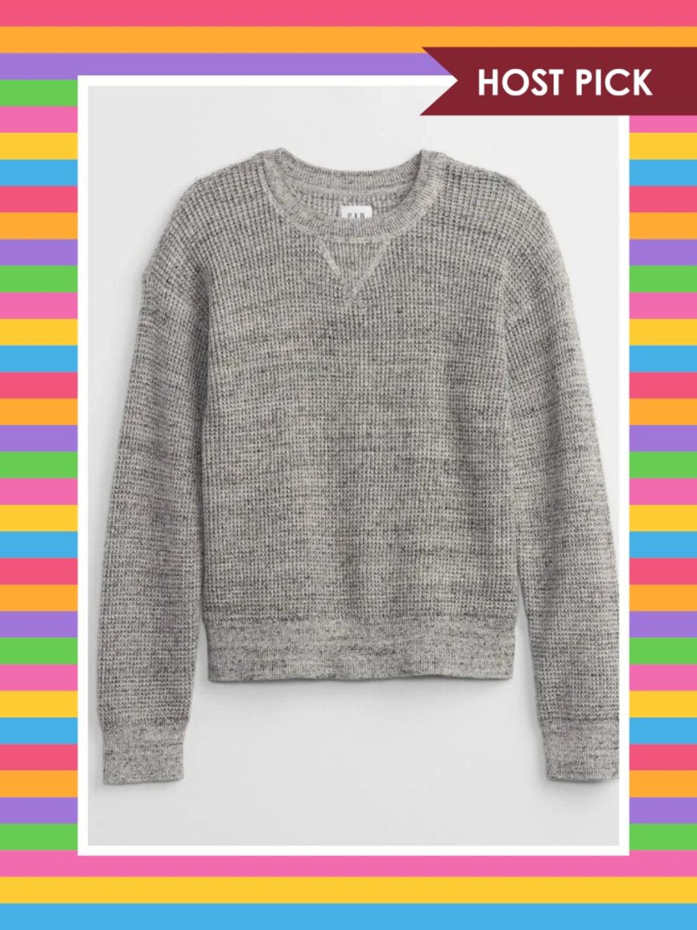 Gap Factory Kids Waffle-Knit Sweater  (S, 6/7)
